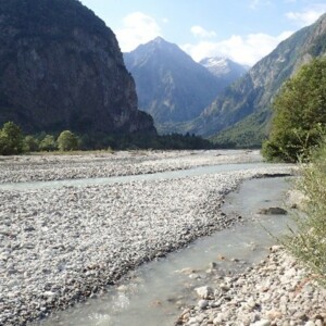 Tronçon en tresses à la confluence Vénéon-Romanche dans l’Oisans – Site du Buclet (Isère) Tronçon en tresses